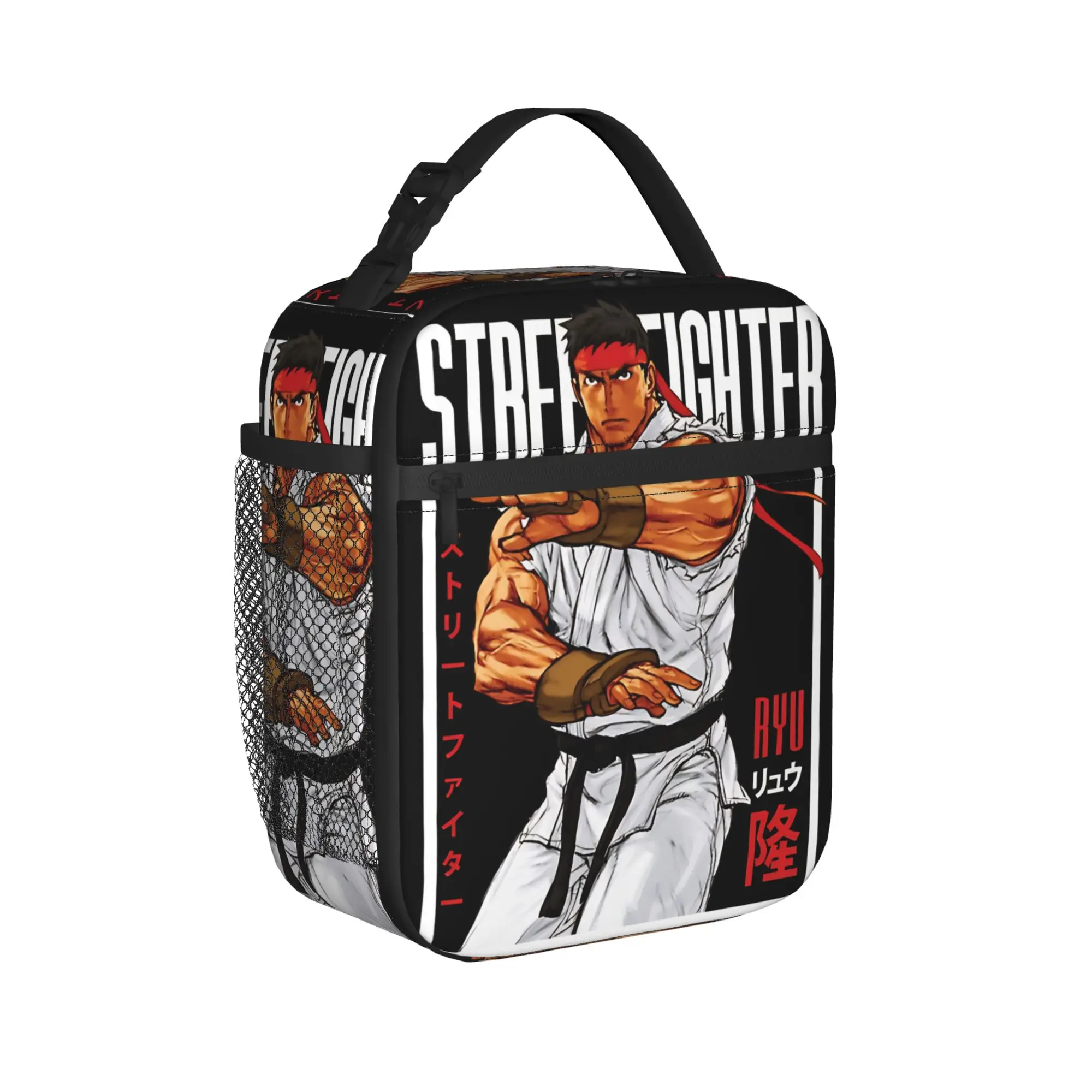 Streets Fighters RYU Movie 2026 Merch Insulated Lunch Bag For Picnic  Food Storage Bag Portable Cooler Thermal Lunch Boxes
