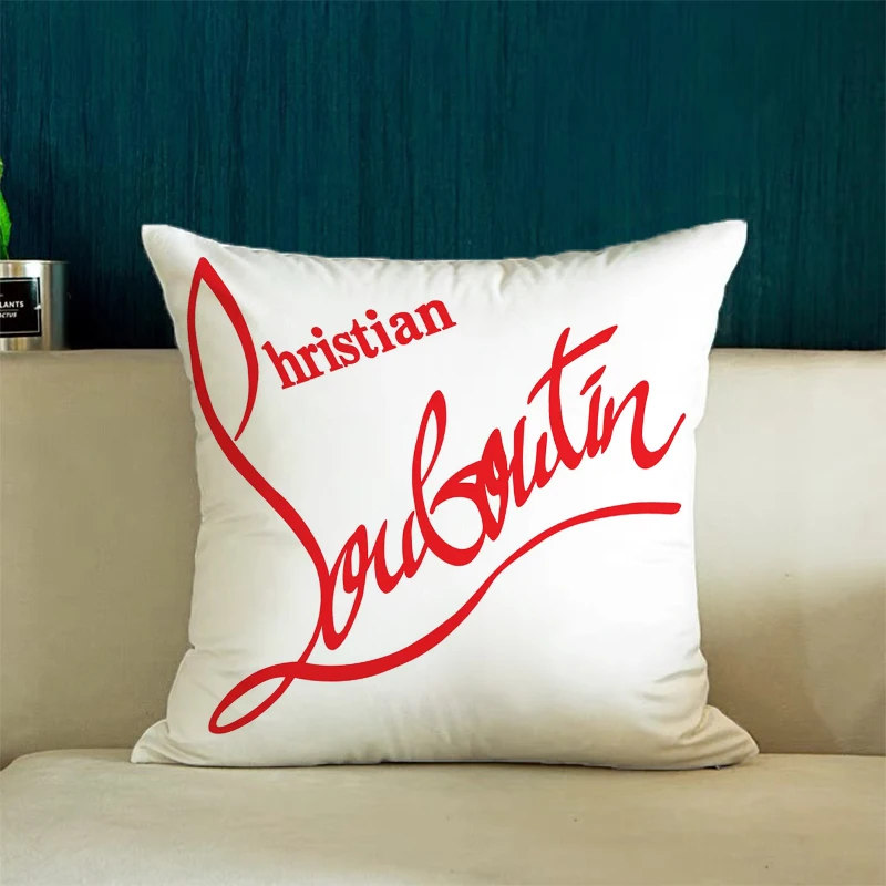 C-Christian L-Louboutin Pillow Covers Decorative Luxury Cushion Cover for Pillow Pillowcase 40x40 Pillowcases for Pillows 45x45