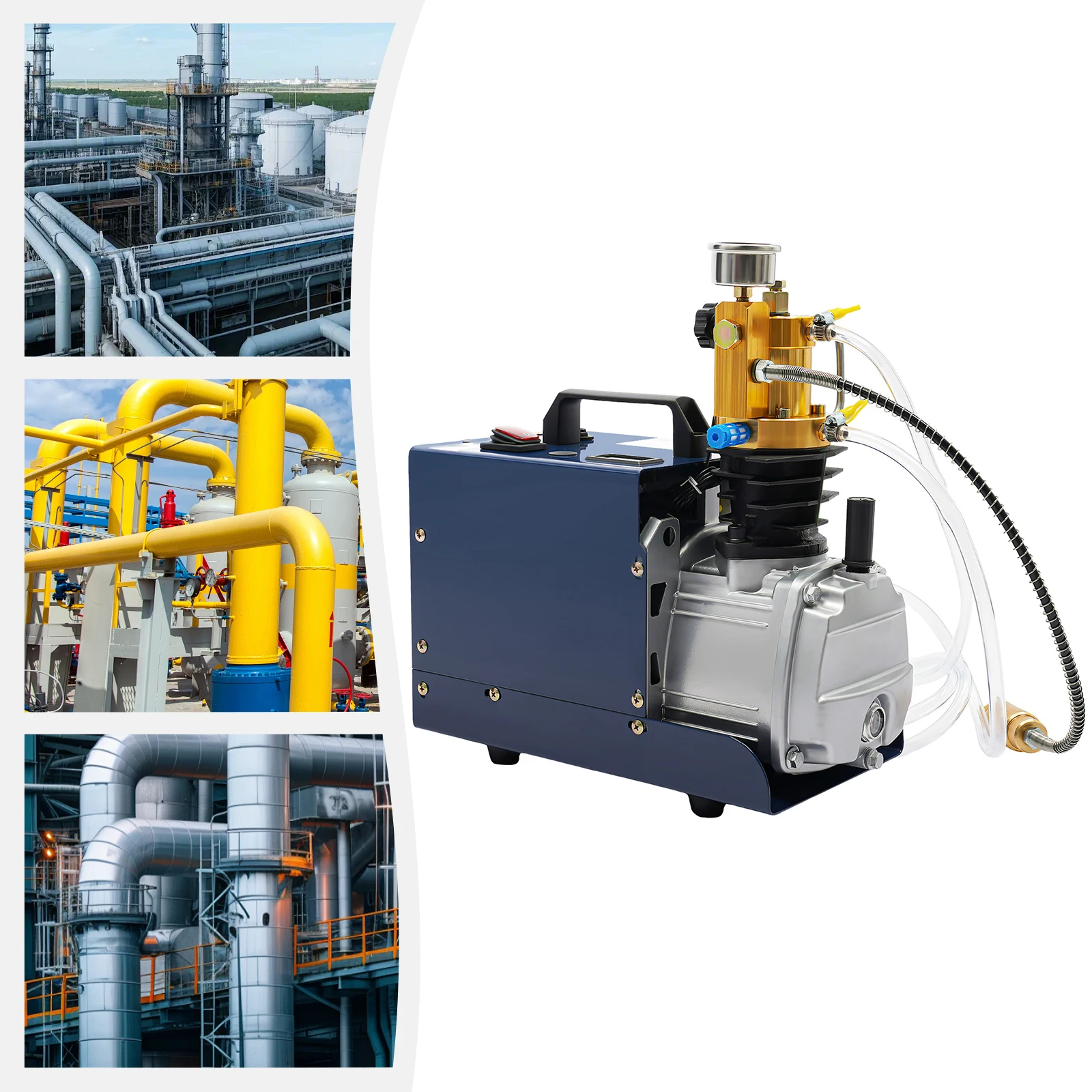 PCP Luftkompressor 1800W 2800 U/min Kabelgebundener Elektrischer Hochdruck-Luftkompressor für Ventile, Rohrleitungen, Hochdruckflaschen – Detail 10