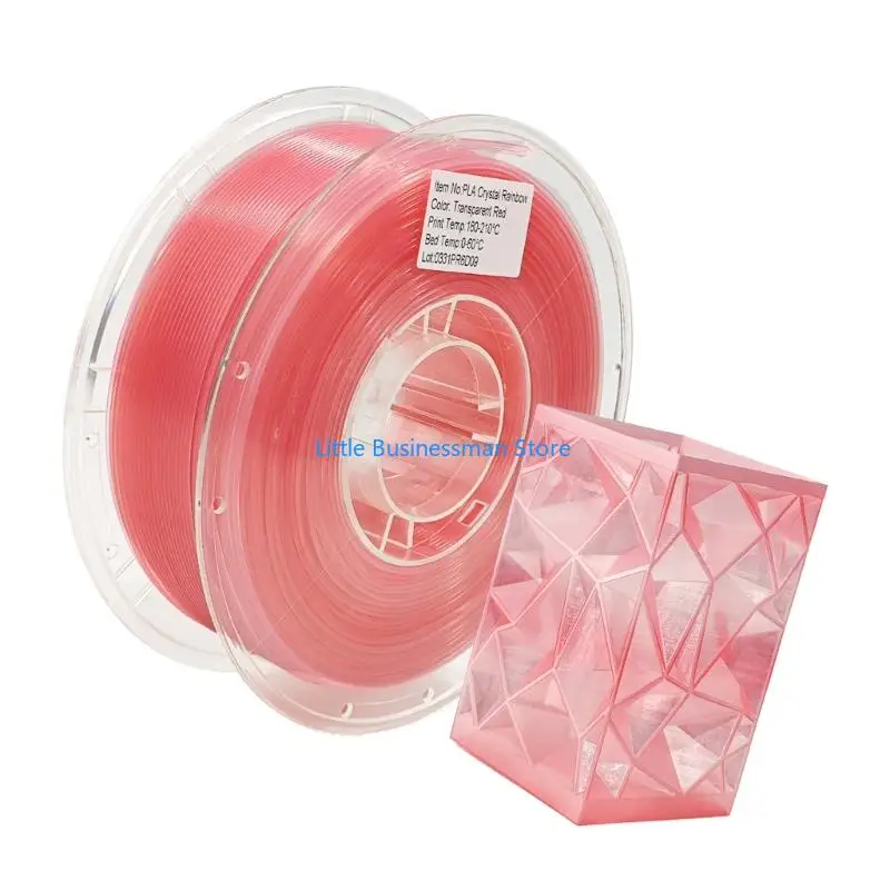 PLA1,75 mm Druckmaterial 1,75 mm 1 kg Spule, durchscheinendes Filament für den Druckmodellbau, kreative Projekte und M76A – Detail 4
