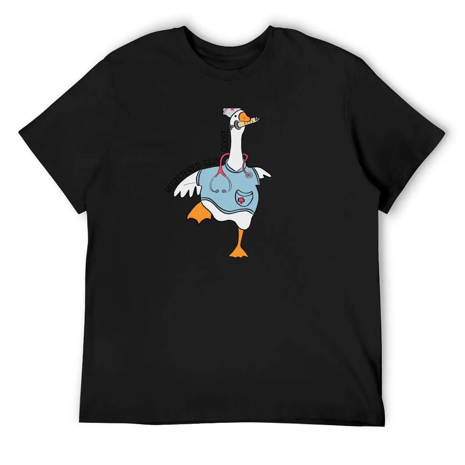 

Registered Silly Goose T-Shirt graphics Clothing quick drying blue lock mens white t shirts