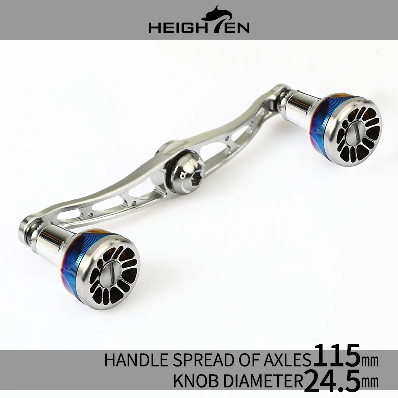 heighten-baitcaster-double-poignee-distance-d'essieu-de-115mm-avec-bouton-degrade-de-245mm-accessoires-de-modification-de-peche-au-leurre