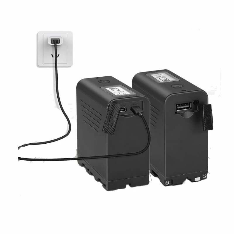 Akumulator do aparatu 6600mAh NP-F980L do Sony CCD-TR1 CCD-TR200 CCD-TR300 z wyjściem USB i wyświetlaczem LCD, akumulator wielokrotnego ładowania