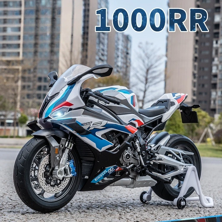 

1:9 RR1000 Alloy Motorcycle Model Ornament Toy Gift Diecast Alloy Car Model Collectible