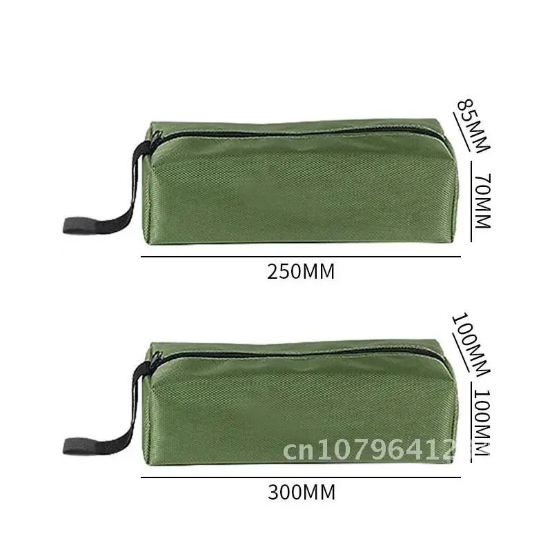 Hand Tool Bag Thick Canvas Bag for Small Tools Screwdriver Wrench Tweezers Drill Bit Organizer Bag Waterproof Zipper Pouch