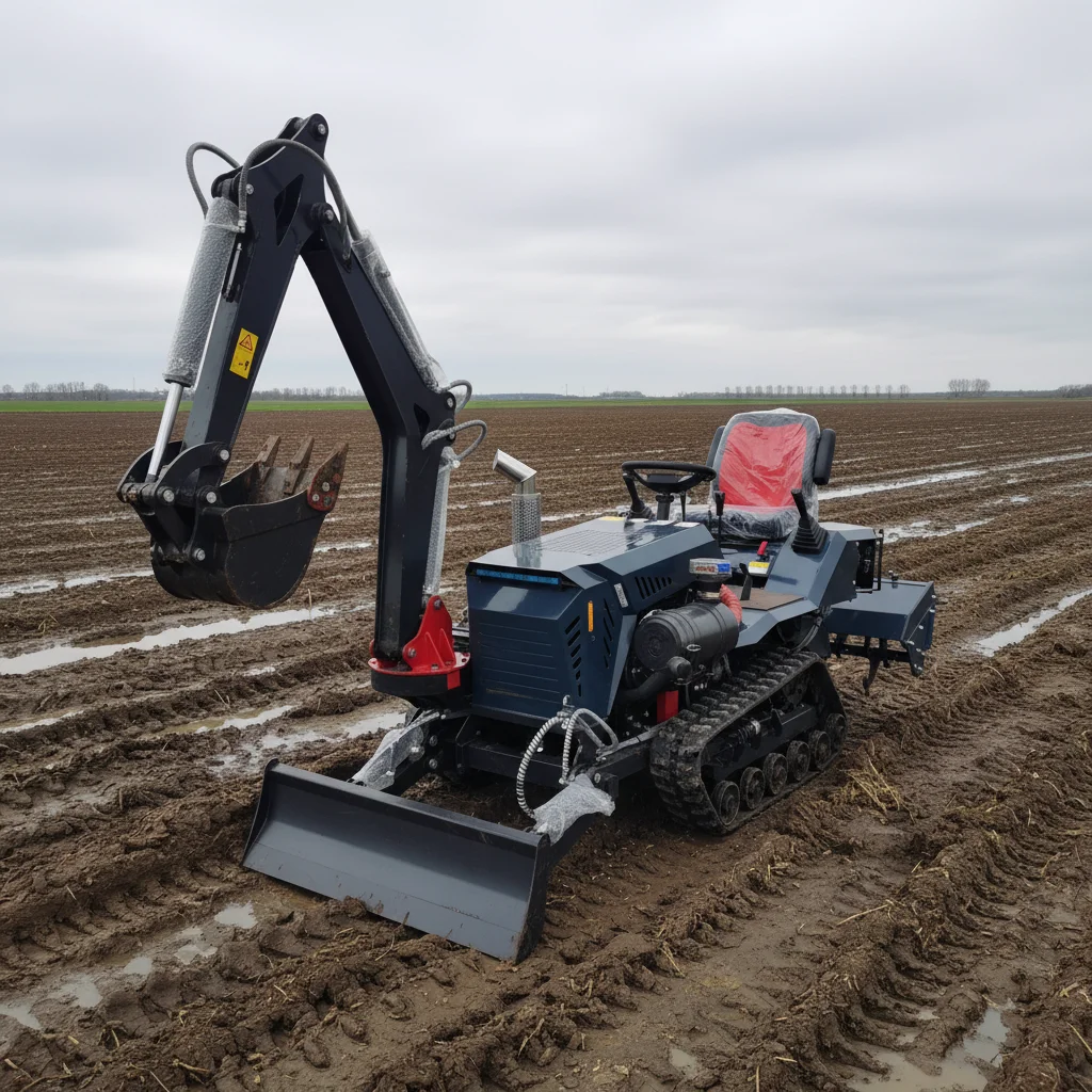 

Многофункциональный садовый трактор-гусеничник с дизельным двигателем от китайского производителя на заказ