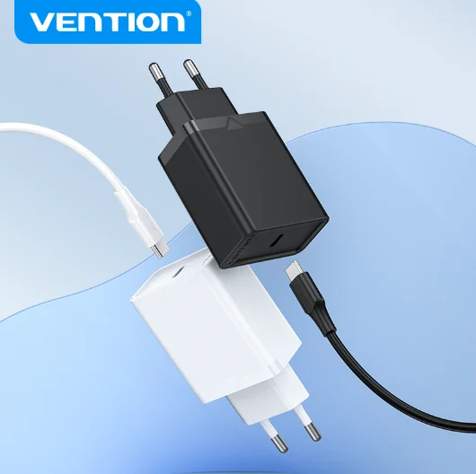 Vention 25W USB-C Charger Type-C Super Fast Charging For Samsung Galaxy S23 S22 S21 S20 Quick Charge PPS PD Charger Add 5A Cable