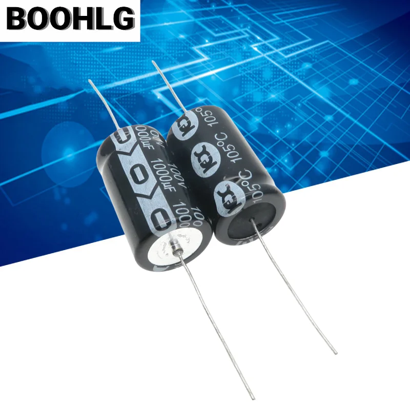 2PCS 1000uf 100v imported original horizontal axial polarized electrolytic capacitor 100v 1000uf 22X36