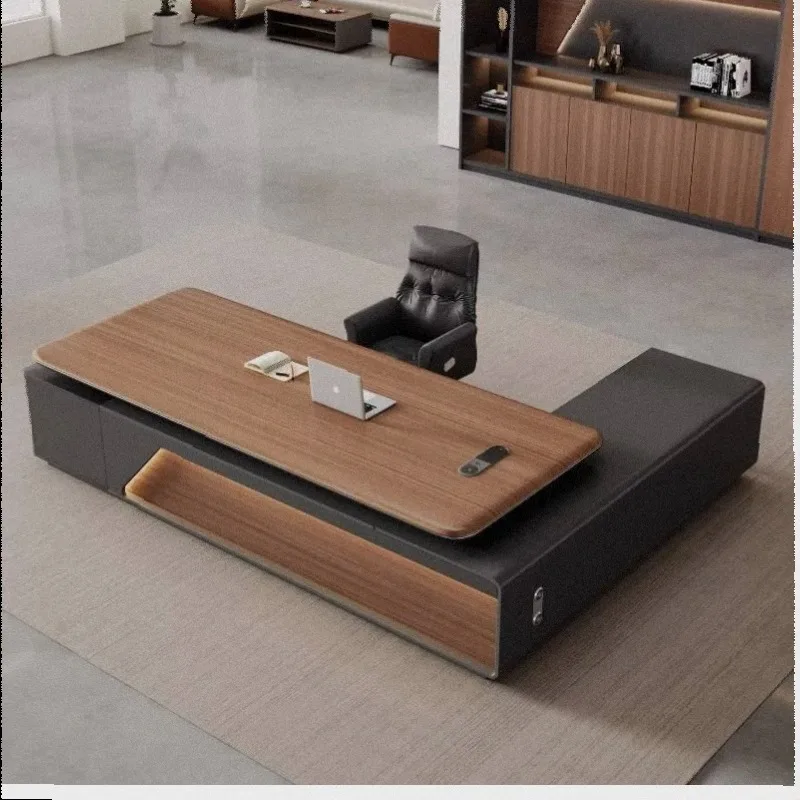 Laptop Sedentary Office Desk Accessories Black Reception Home Office Desk Ergonomic Bureaux Scrivania Da Ufficio Furniture