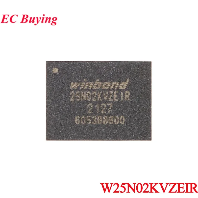 5Pcs/1pc W25N02KVZEIR 5N02KVZEIR W25N W25N02KV WSON-8 3V 2Gb Serial NAND Flash Memory Chip IC