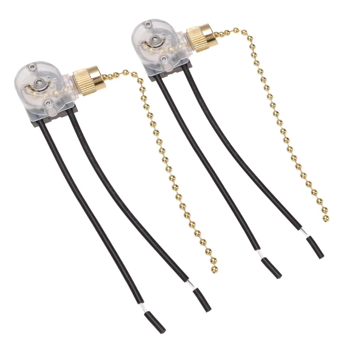 

2pcs Pull-wire Wall Light Switch High Quality Fan Pull-chain On-off Compatible Ceiling Chain Replacement Home Shop Use Practical