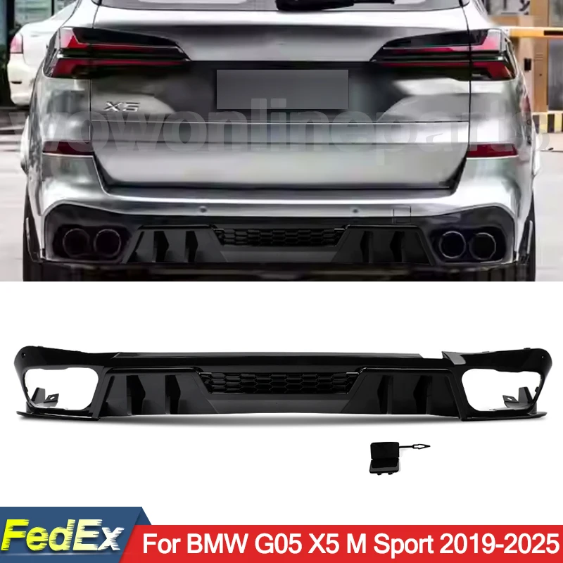 Heckstoßstangen-Diffusor für BMW X5 G05 40i M Sport 2019 2020 2021 2022 2023 2024 2025 Heckspoiler Auto-Zubehör