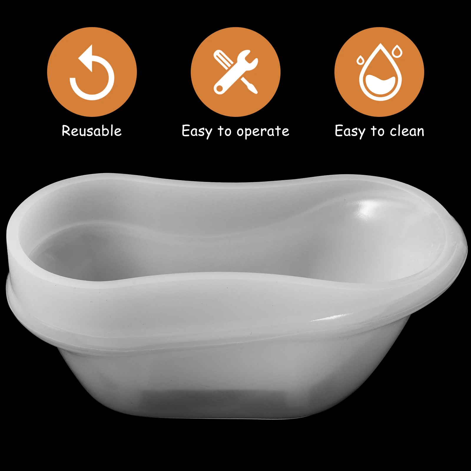 

1 set Bathtub Storage Tray Mold Silicone Diy Epoxy Resin Flexible Reusable Non-Stick Jewelry Organizer Tool For Crafts Lovers