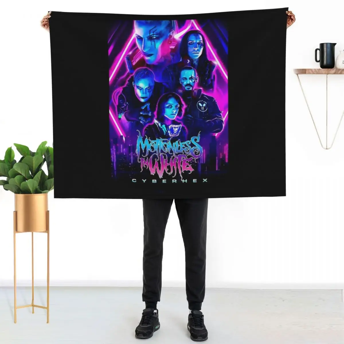 Motionless in white music Throw Blanket Summer Beddings Designers Plaid on the sofa Weighted Blankets For Baby Loose Blankets