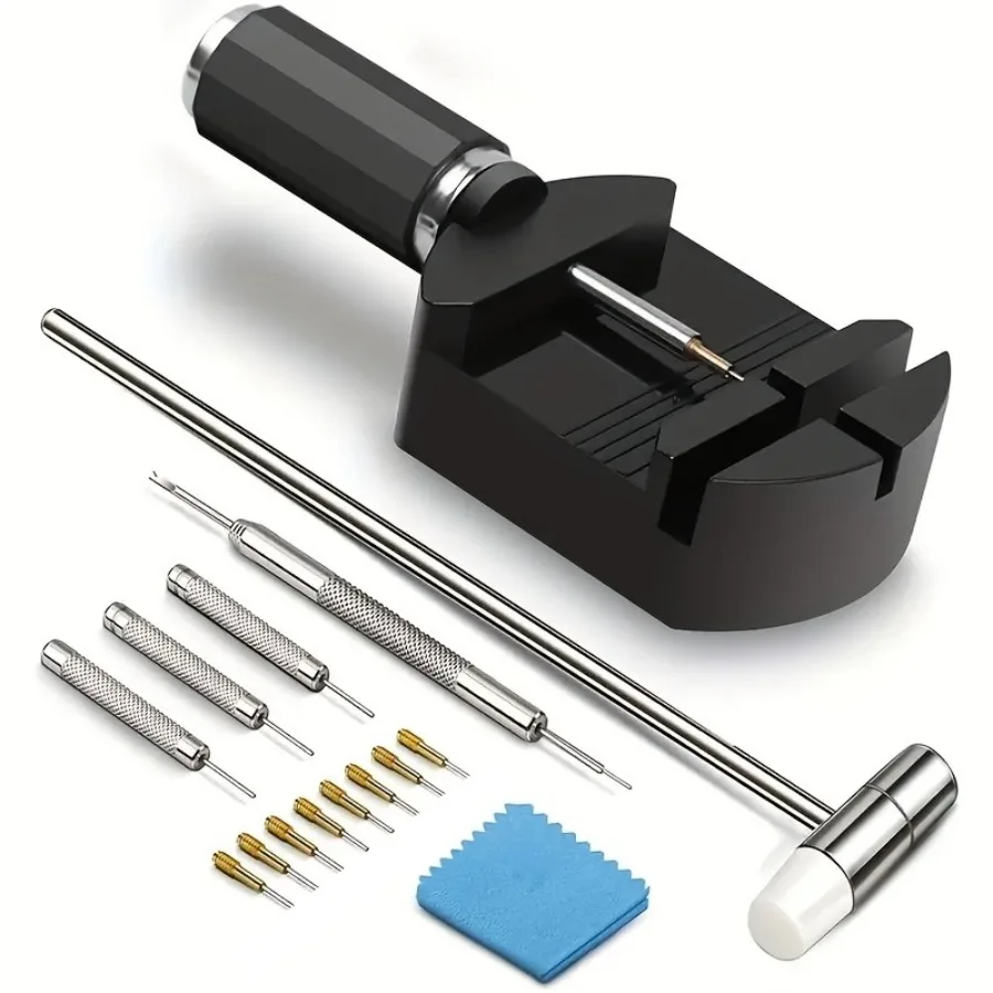 watch Band Removal Tool Kit | Professional Tool with Plastic Base for Watch Band Pin Removal, Suitable for Adjustment and Repair