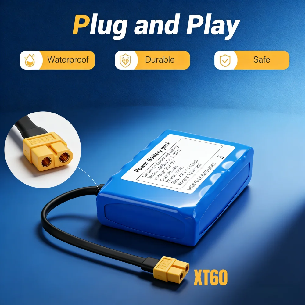 

36V 3000mAh 10s1p Battery Packs Rechargeable Lithium Ion Battery for Electric Self Balancing Scooter HoverBoard Unicycle