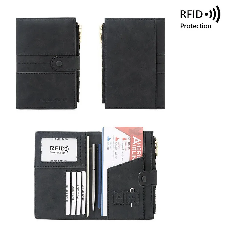

Unisex Passport packs Wallet Family Passport Holder Multi Functional Document Case Organizer Travel accessories Bag Card holder