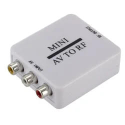 AV To RF RCA AV To RF Converter RCA To RF Video Converter AV To RF Amplifier with RF Line Mini for TV/VHS VCR/DVD Recorder