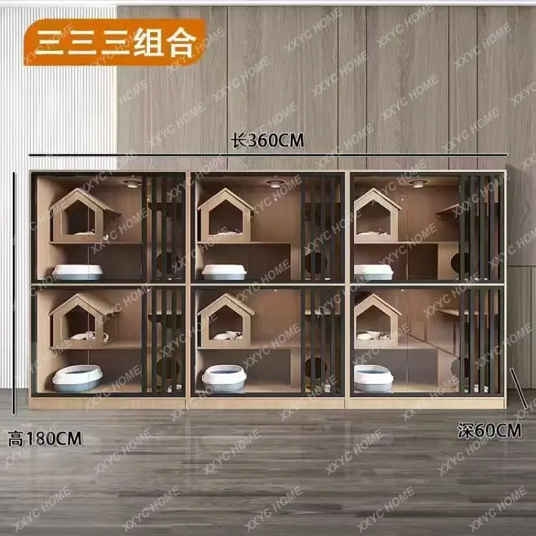 

M Outdoor kennel Solid wood sun protection Rain kennel