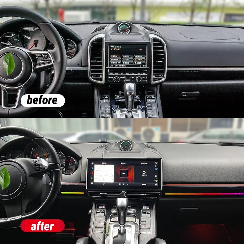 Carplay Android 13 For Porsche Cayenne 2010 2011 2012-2017 Car GPS Satellite Navigation Multimedia Player HeadUnit Radio Media