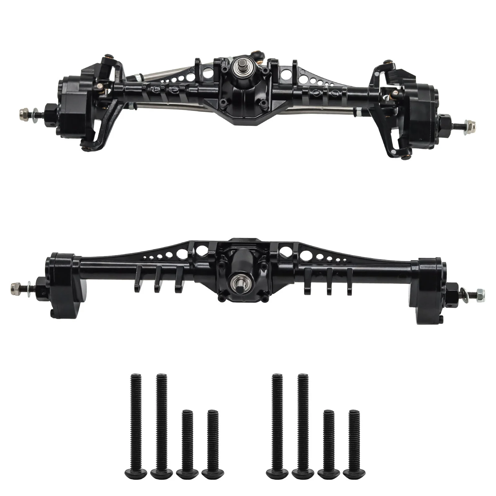 1/10 RC Crawler Upgrade Parts, Direct Fit CNC Aluminum Portal Axle Set for Axial SCX10 III Capra UTB18 SCX10 II Currie F9,