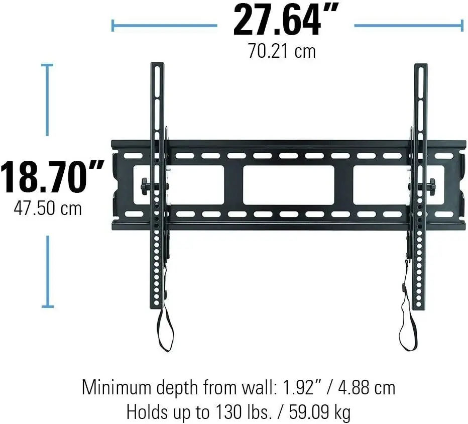 Sanus-Universal Tilt TV Wall Mount, Low Profile, LED, LCD, TVs de plasma, elimina o brilho com 10 ° de inclinação, 37 in-80 in