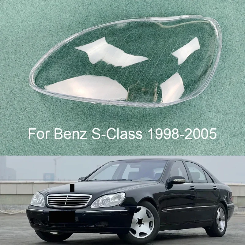 Car Front Headlight Lens Cover Headlamp Lampshade Glass Lamp Shell For Mercedes-Benz W220 S600 S500 S320 S350 S280 1998-2005