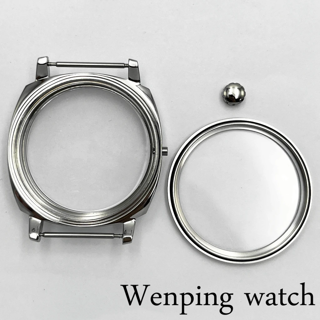 42mm Sapphire Glass Steel Case fit ST3600 ETA 6497 6498 Manual Mechanical Movement Watch Case Watch Accessories