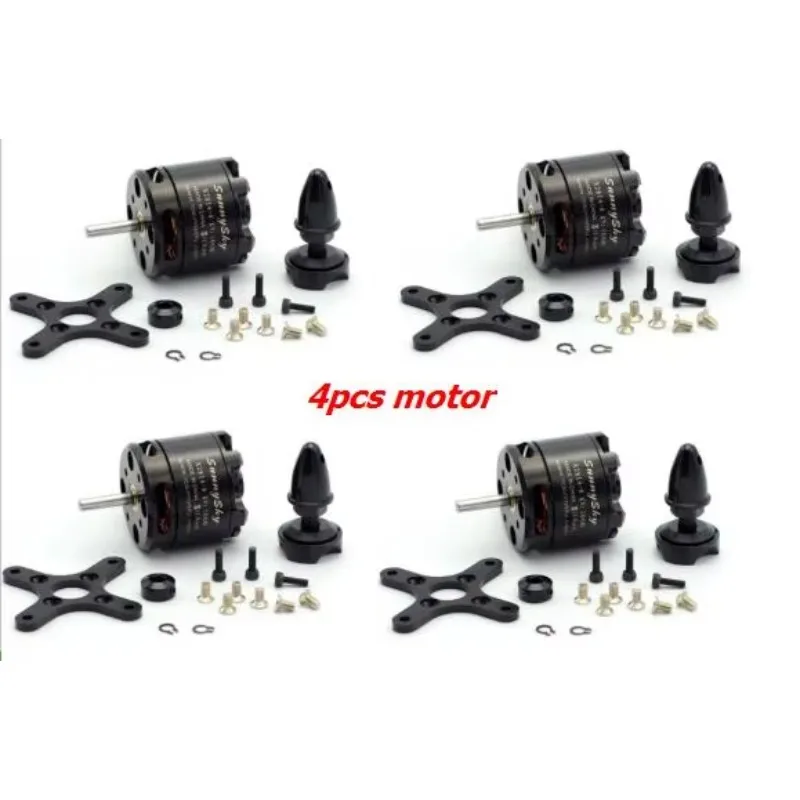RoRuS4pcs SunnySky X2814 900KV 1000KV 1100KV 1250KV 1450KV Outrunner External Rotor Brushless Motor