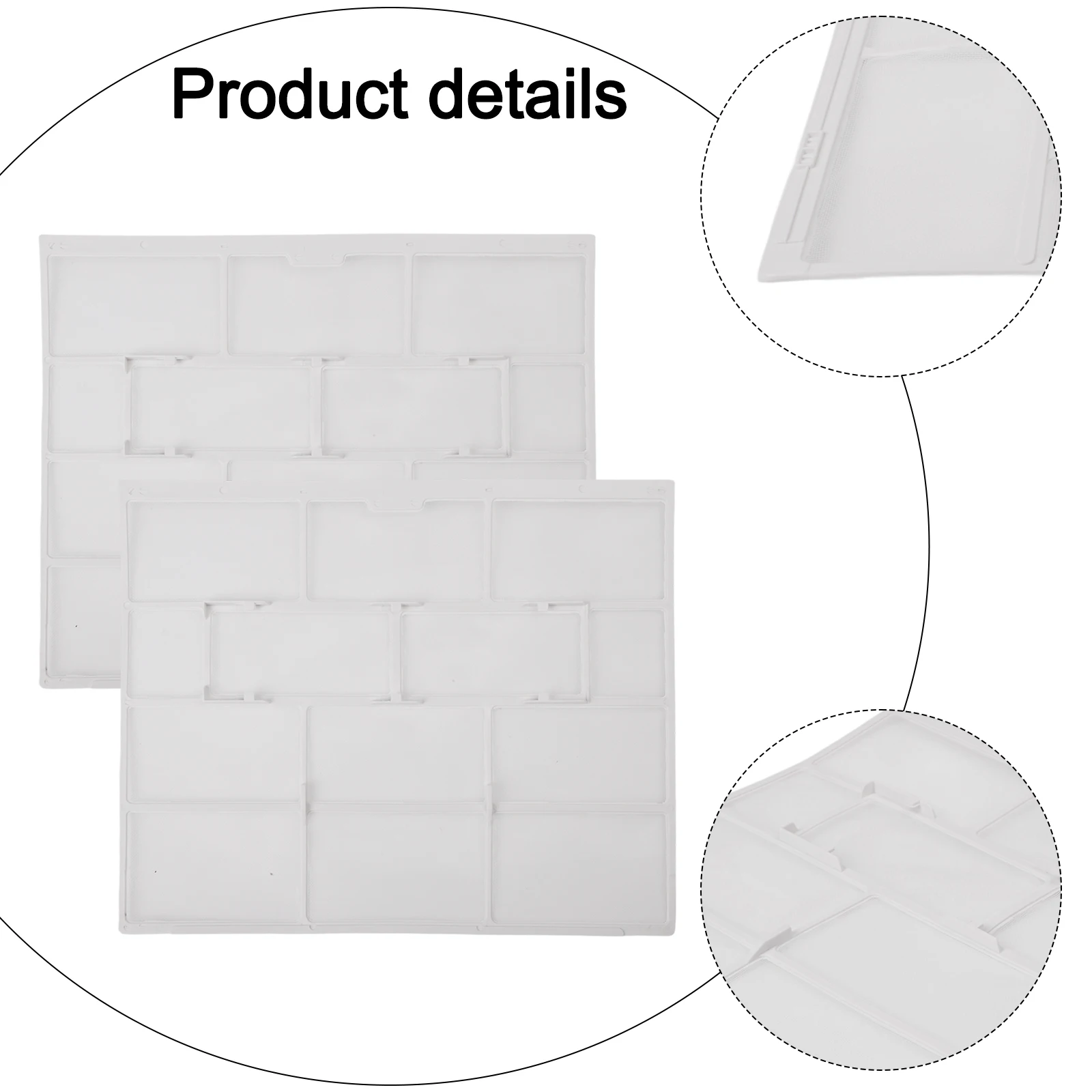 2Pcs Indoor Unit Hanging Air Conditioner Filter Accessories Dust Screen For AC Outlet Plastic Mesh Guard