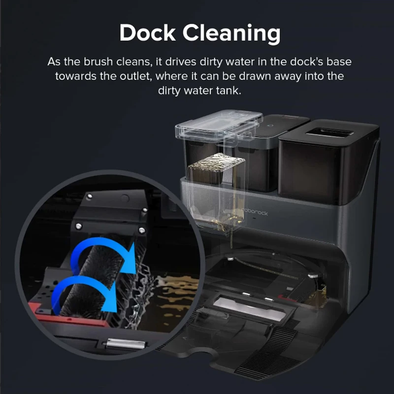 2 قطعة فرشاة تنظيف ل Roborock S7 MaxV الترا روبوت المكانس فارغة غسل ملء حوض الملحقات