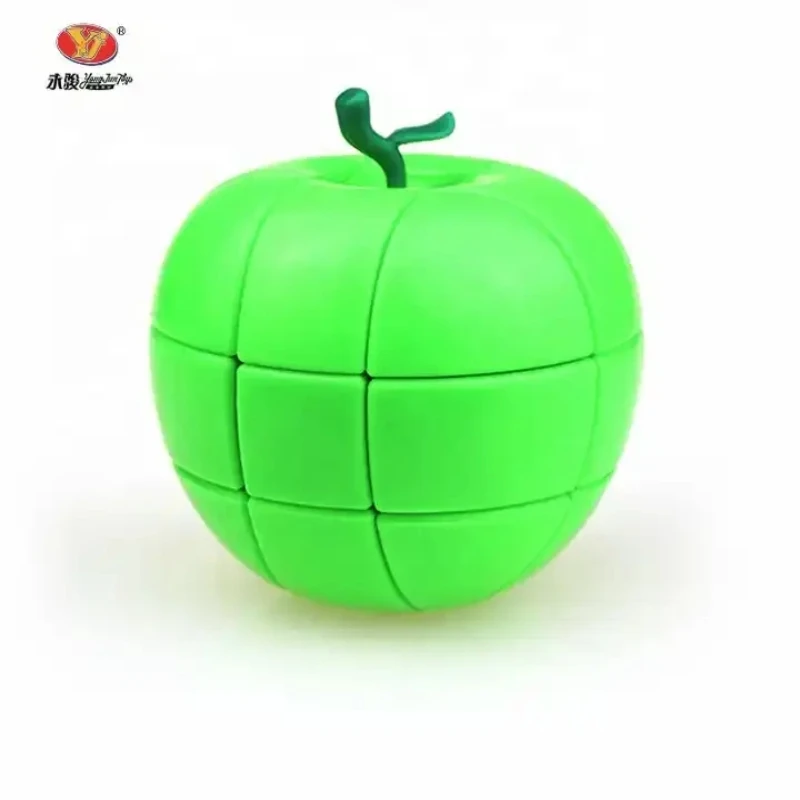 Yongjun Apple Shaped คริสต์มาส 3D ปริศนา Magic Cubes ของเล่นสําหรับของขวัญเด็กคริสต์มาสของขวัญ