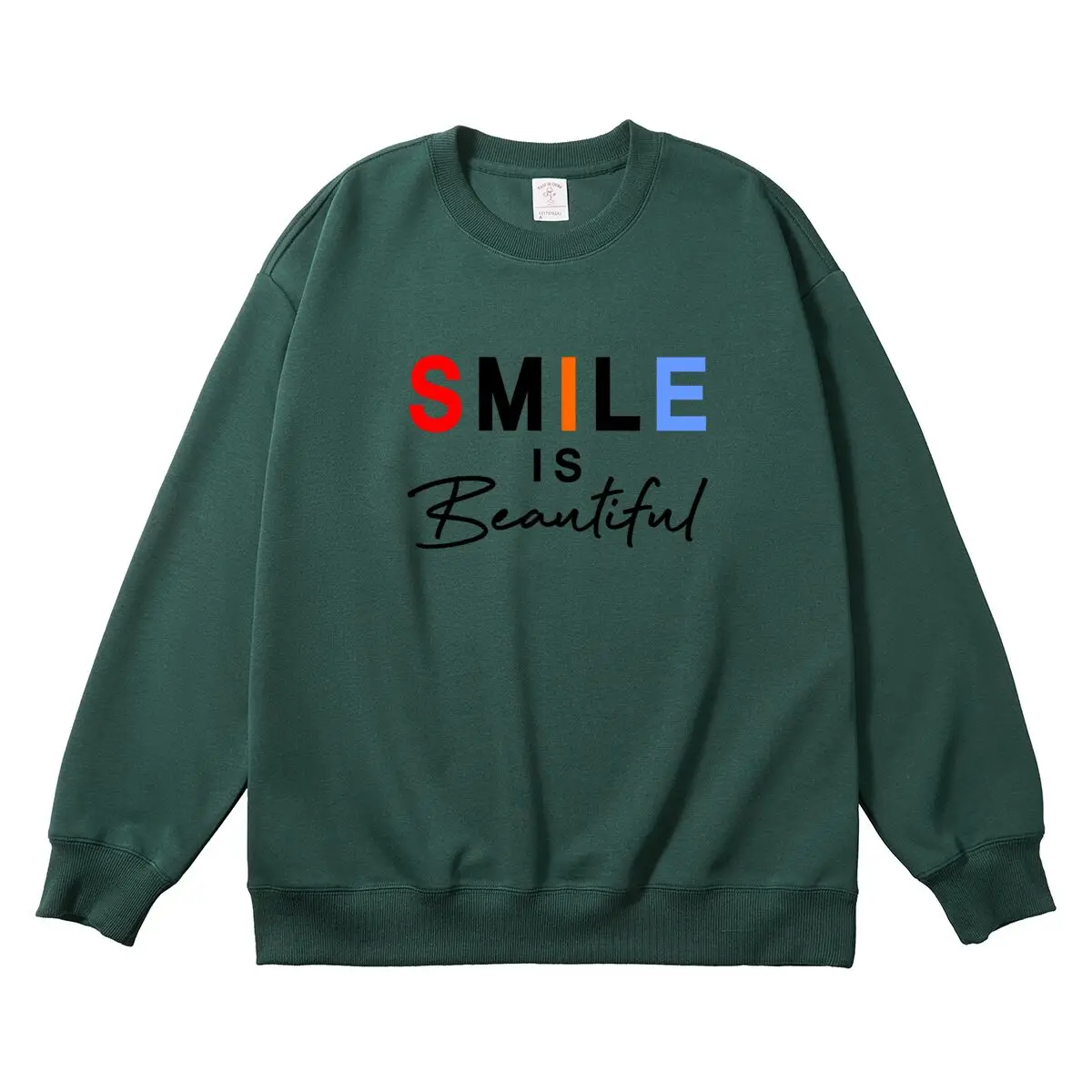Oversized Women's Pullover New Graphic Woman Sweatshirt Round Neck Long Sleeve Autumn Winter Tops Female Clothes
