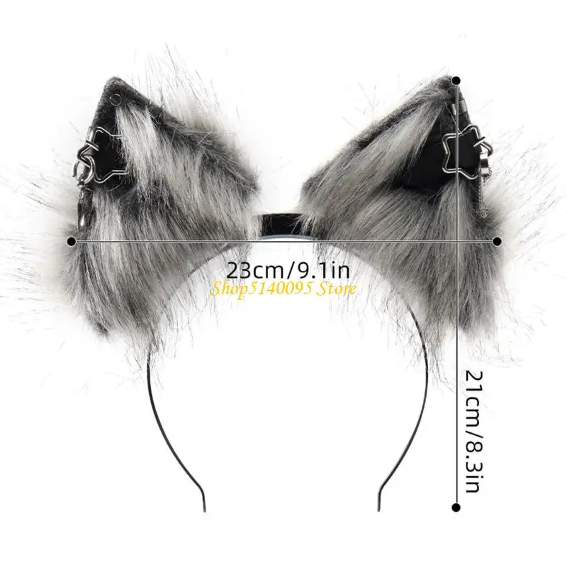 Casco oreja animal felpa fina DXAE con movimiento oreja activado por movimiento