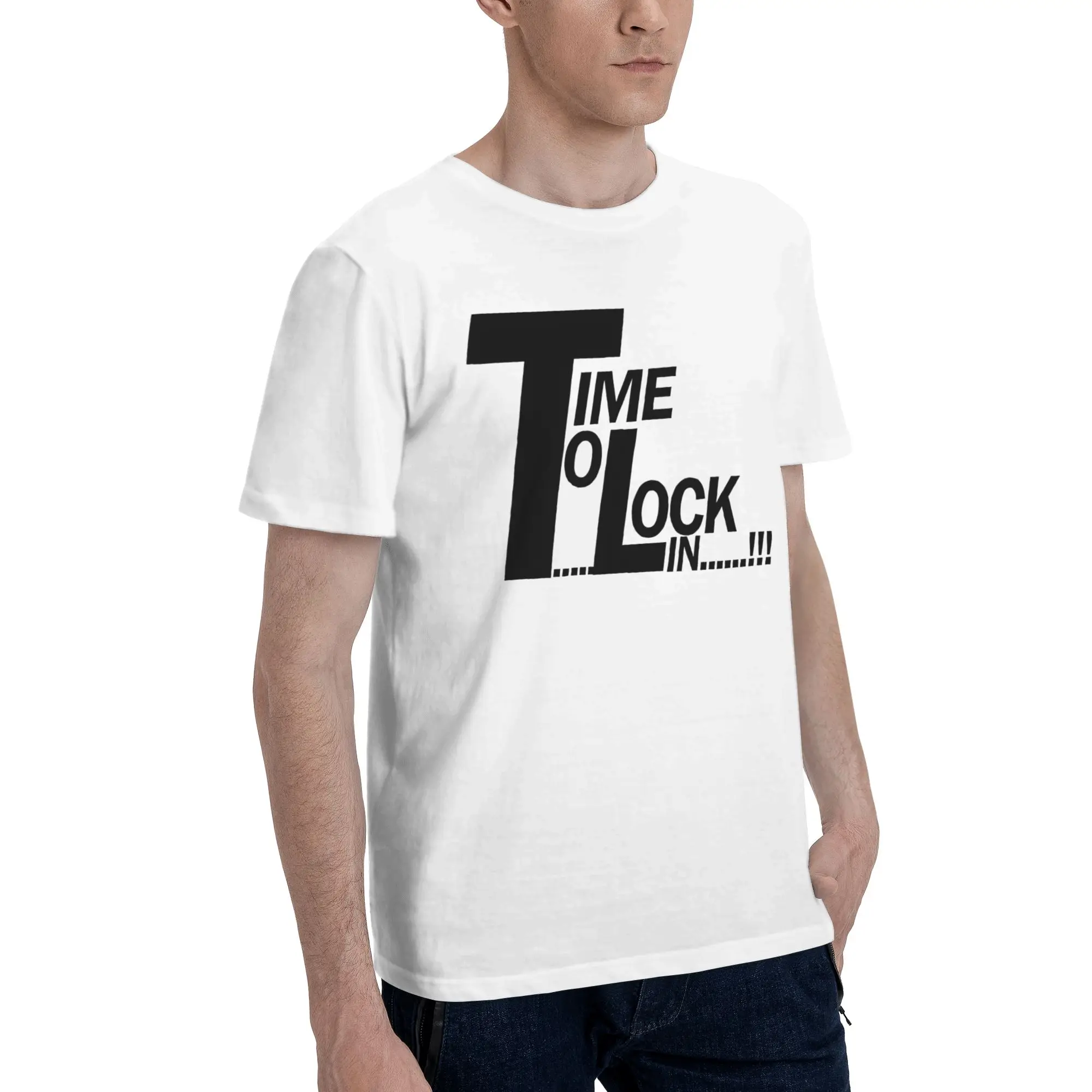 Time to Lock in Men's T Shirt time to lock in test day Fashion Tees Short Sleeve O Neck Pure Cotton Gift Clothes T-Shirt