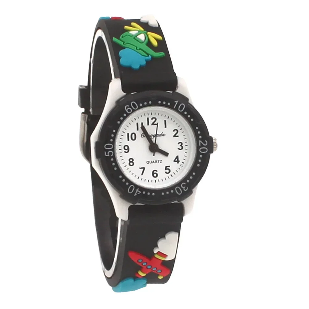 

Кварцевые детские часы с героями мультфильмов, спортивные модные детские часы с 3D ремешком для обучения времени для мальчиков и девочек, студенческий подарок на день рождения