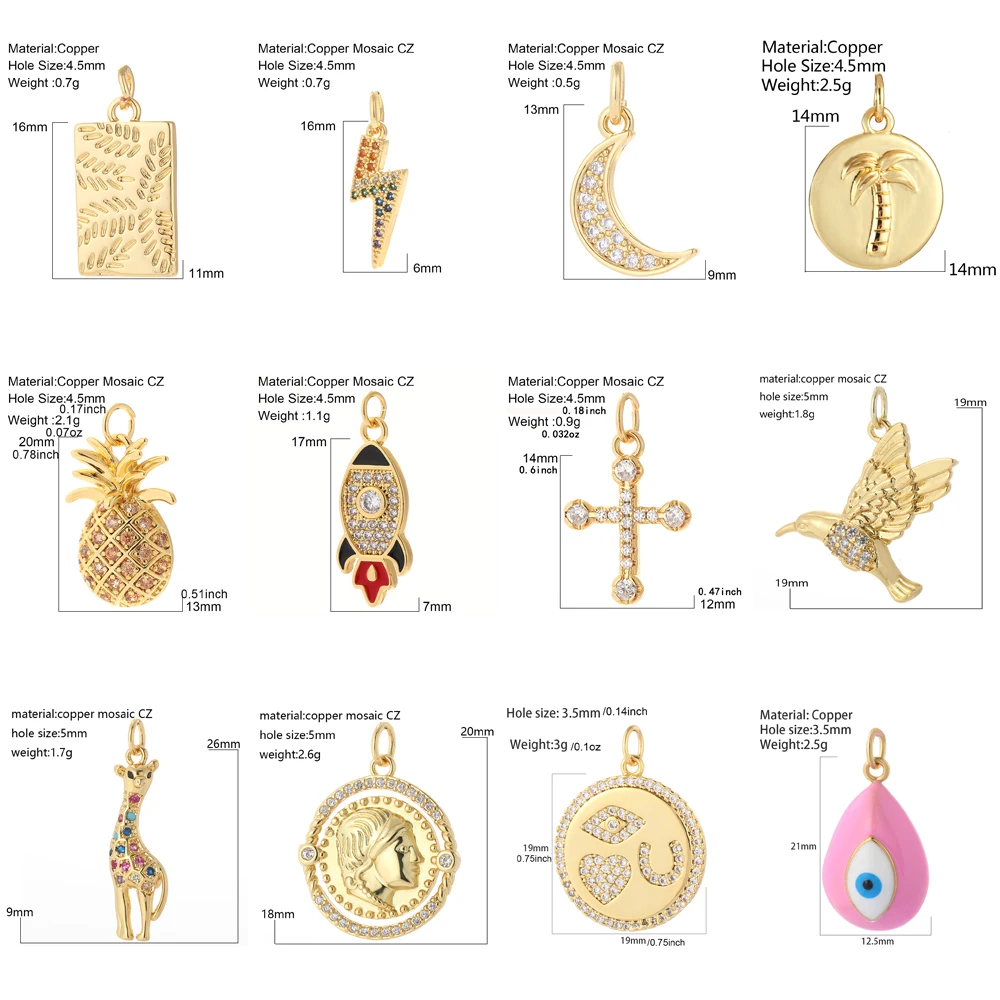 Gothic Angel Heart Charms for Jewelry Making Supplies Golden Y2k Eye Charm Dijes Diy Woman Earrings Necklace Braclet Pendant
