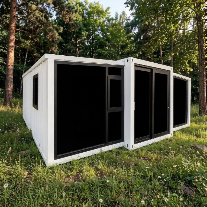 Mobile Tiny Home 20Ft 40Ft Prefabricated House 2 3 Bedroom Prefab Folding Room Summerhouses Expandable Container House Sunroom