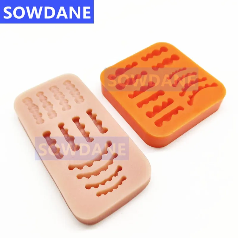 Dental Silicone Rubber Wax Rim Mold Bite Block indywidualna taca Implant forma odlewnicza technik dentystyczny wosk łopata łopata Lab Tool