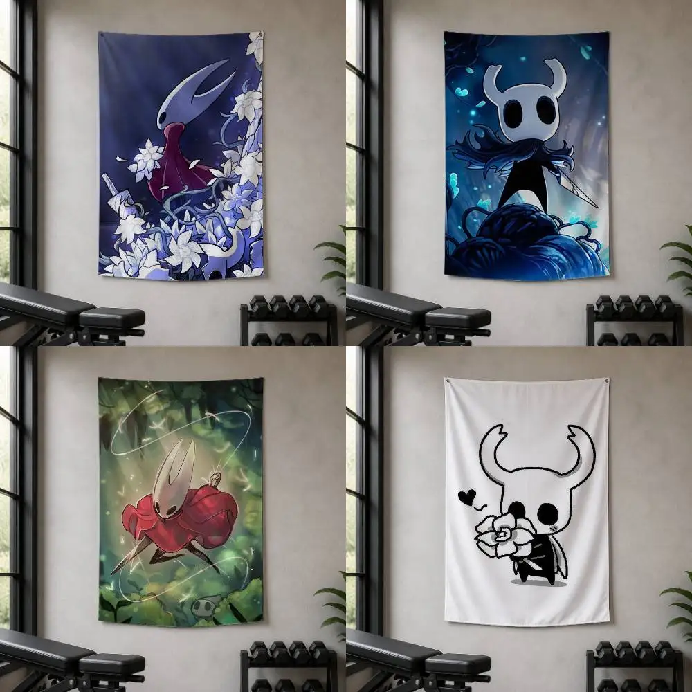 H-Hollow Knight Decorative Wall Flag Banner for Home Garden Garage Indoor Outdoor Decor