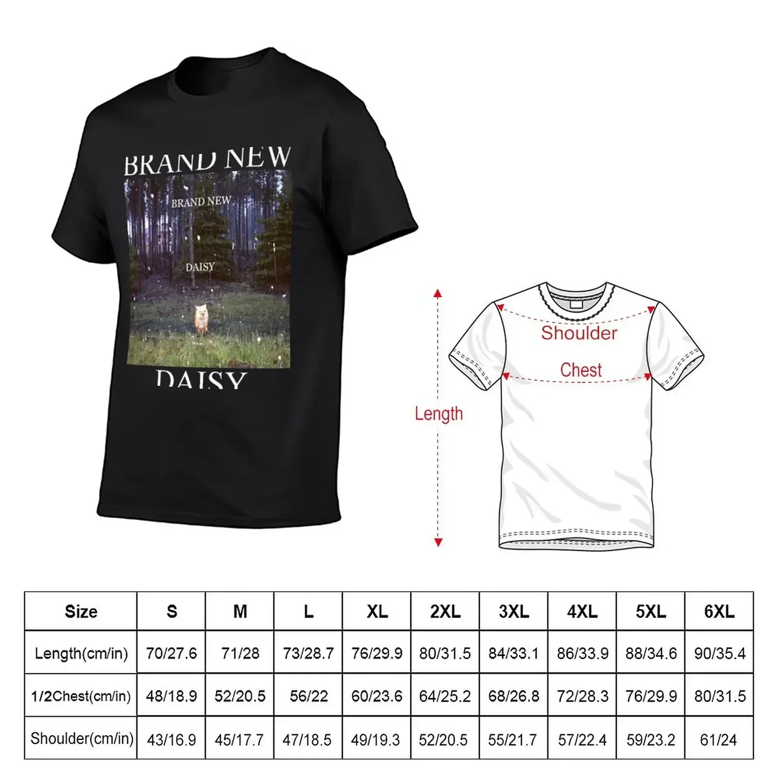 Brand New Daisy T-Shirt kawaii clothes customs mens clothes