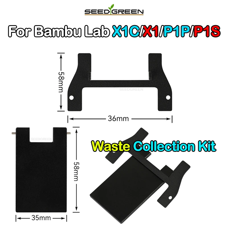 

For Bambu Lab X1 X1C X1E filament-waste collection kit 3D printing parts P1P P1S