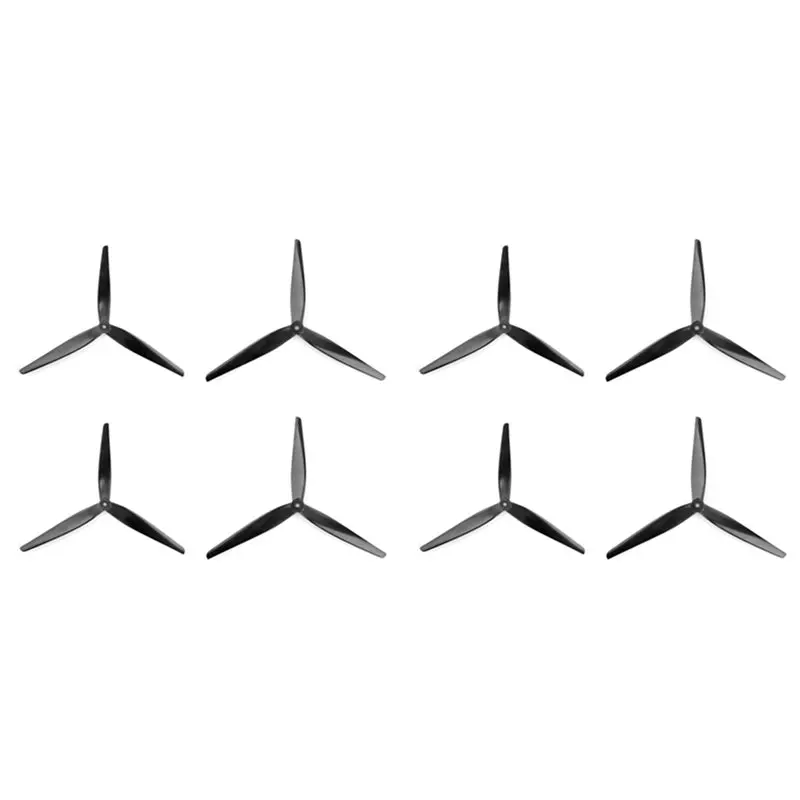 A99E-8PCS 13X9x3 Drone Propeller 3-Blade Black-Carbon Reinforced Nylon For RC FPV 13Inch Multirotor Drones Parts