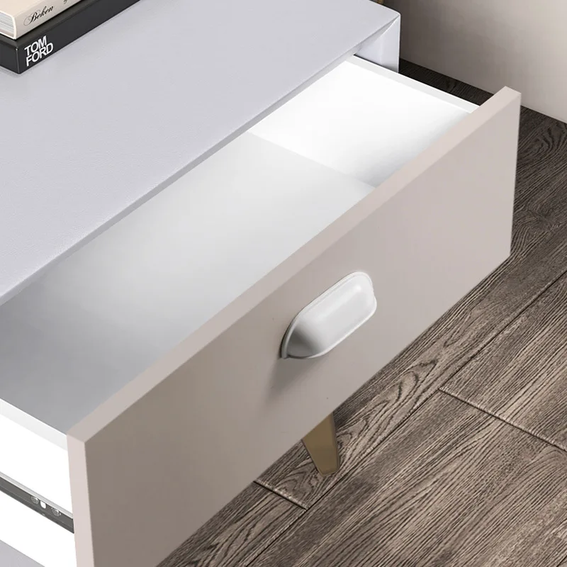 French Minimalist Cabinet Handle Silver Shell Drawer Pulls for Wardrobe Shoe Cabinet