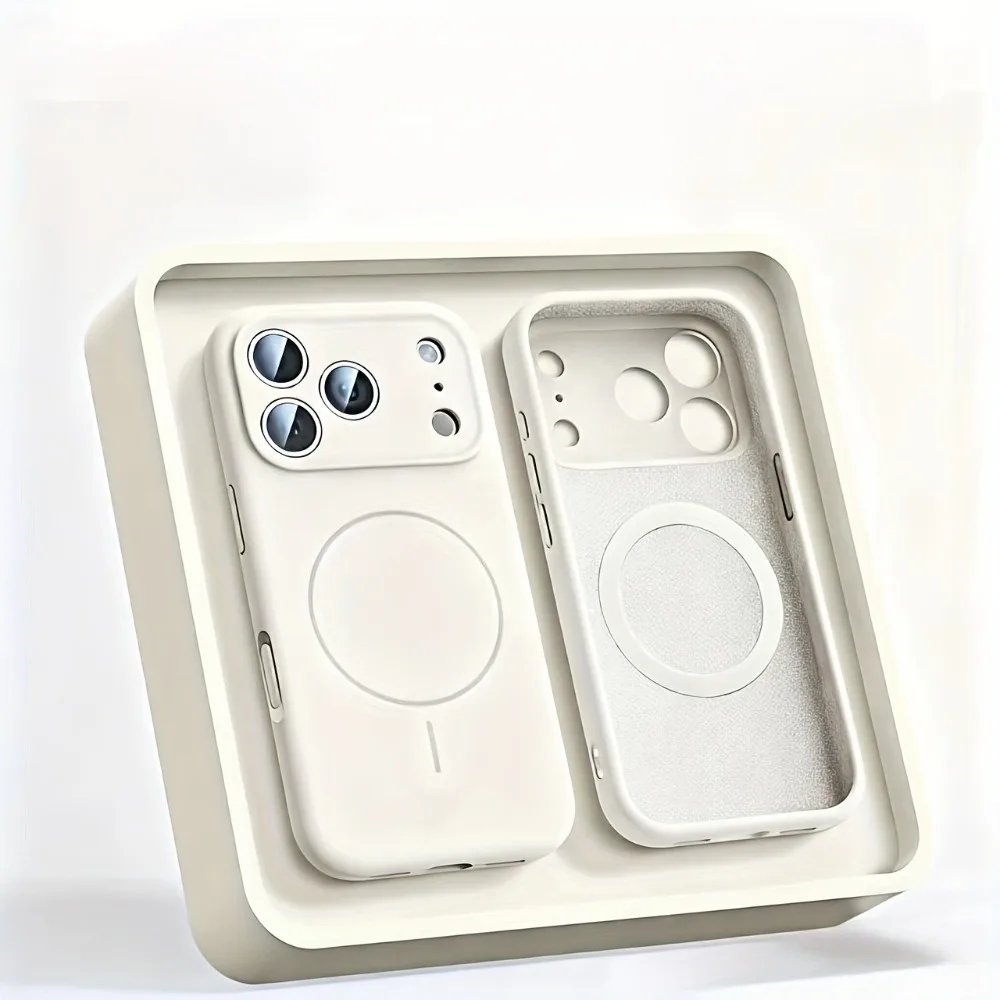 

Магнитный чехол для телефона Magsafe для iPhone 17 Pro Max 16 15 14 Plus 13 12 Pro Max 17Pro Air, оригинальный мягкий Чехлы из жидкого силикона, Айфон 17 Про Макс, чехол iphone 17 16 pro max