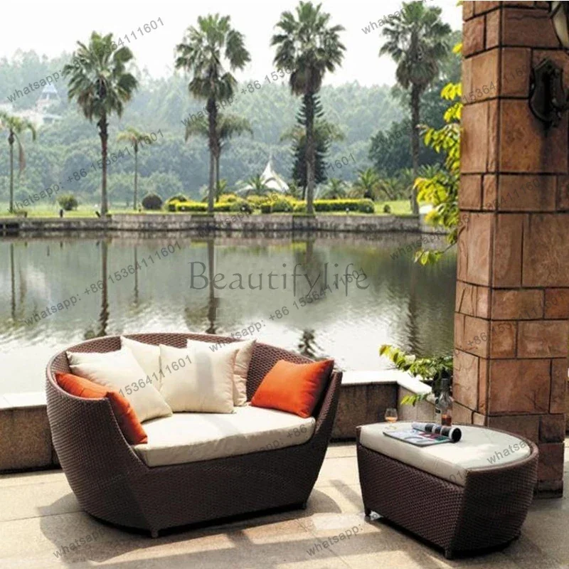 zj.Simplicity Leisure Japanese Style Garden Sofas High Grade Originality Modern Garden Sofas Designer Outdoor Furniture Divano H