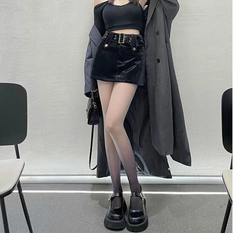 Gradient Color Women Pantyhose, Blue Sheer Tights, Anti Snag Cuttable Slimming Sexy Pure Desire Style Stockings