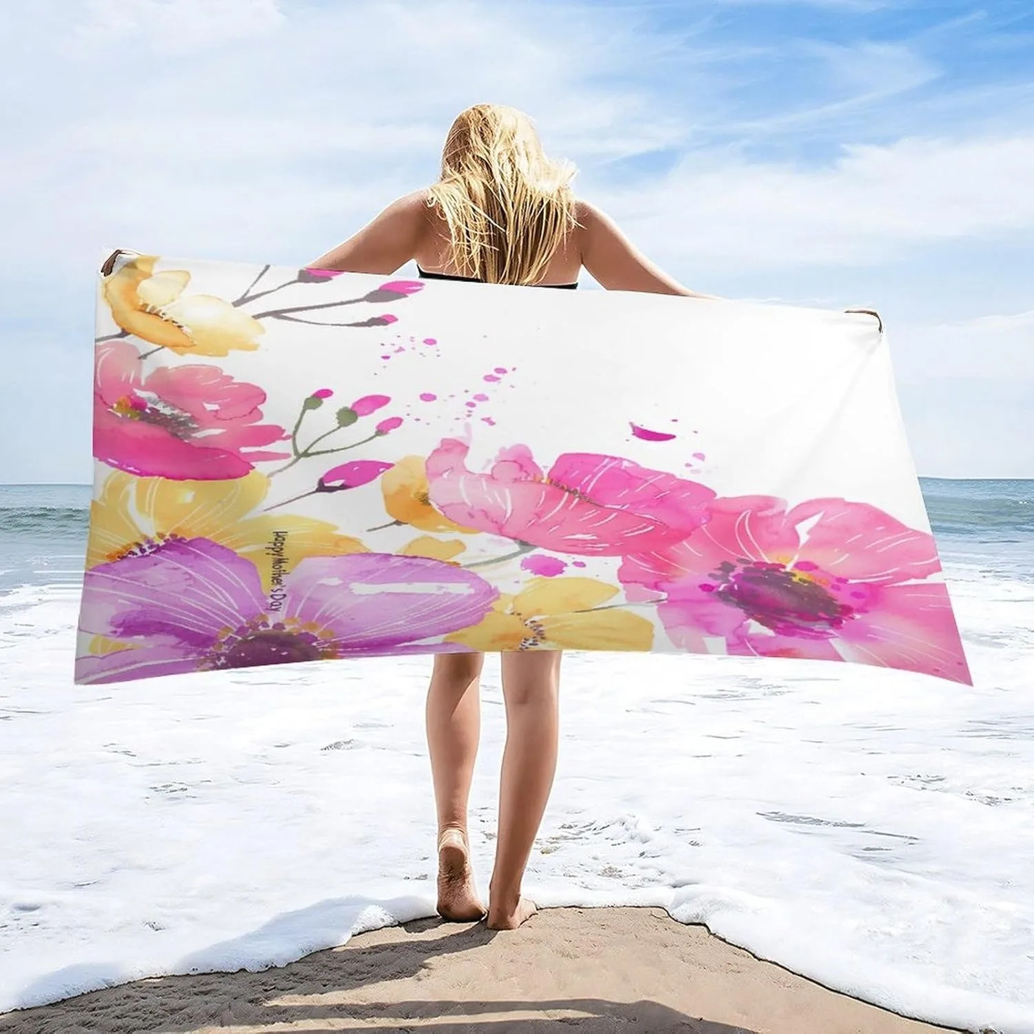 Gifts for Mom for Mother's day Beach Towel Microfiber Soft Quick Drying Suitable For Yoga Tourism Swimming Beach Fitness Camping