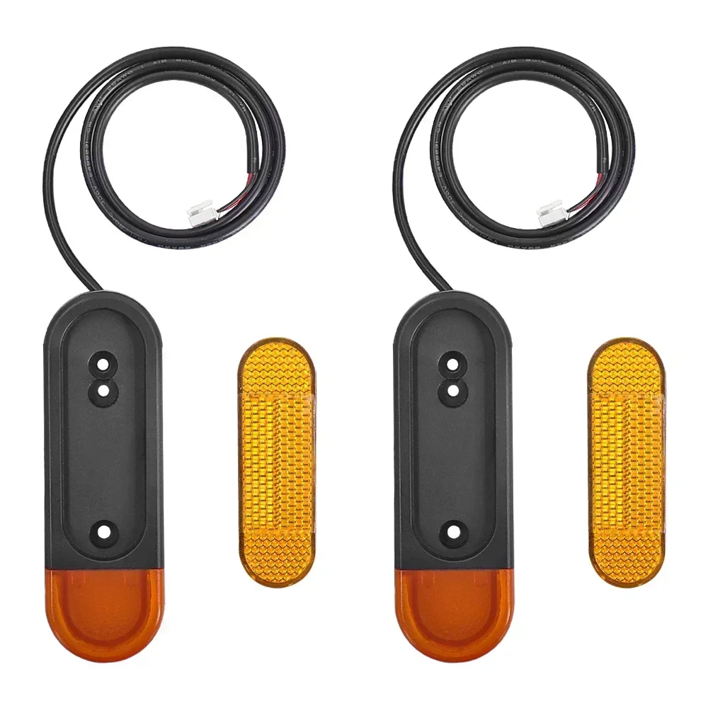 LED Rear Turn Signal Tail Light Lamp Left Right 1 Pair with Reflective Strap for Smartgyro K2 Electric Scooter Parts Accessories