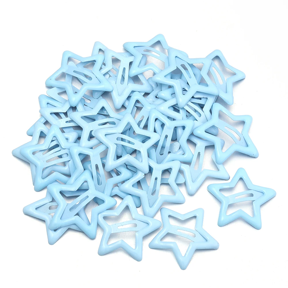 50 teile/los Metall Bunte Stern Haar Clips Dopamin BB Haar Clips Für Gebrochenes Haar Clip Pony Haar Clip Mädchen Y2K Stil haar Clips